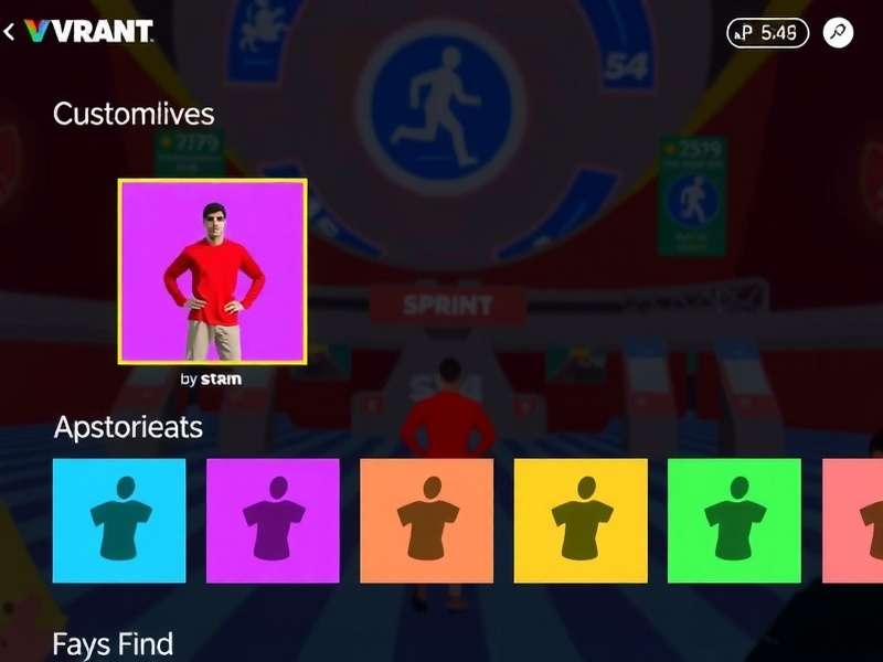 Vibrant Sprint Challenge gameplay screenshot